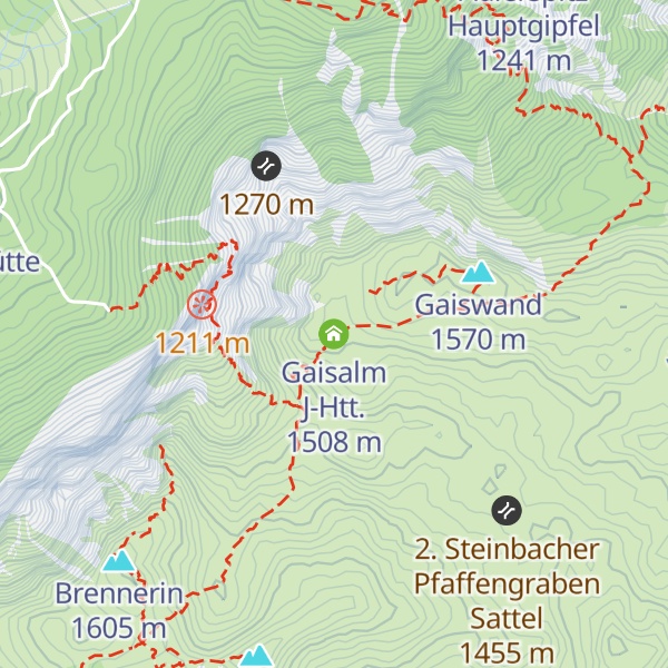 Map of Gaisalm J-Htt.
