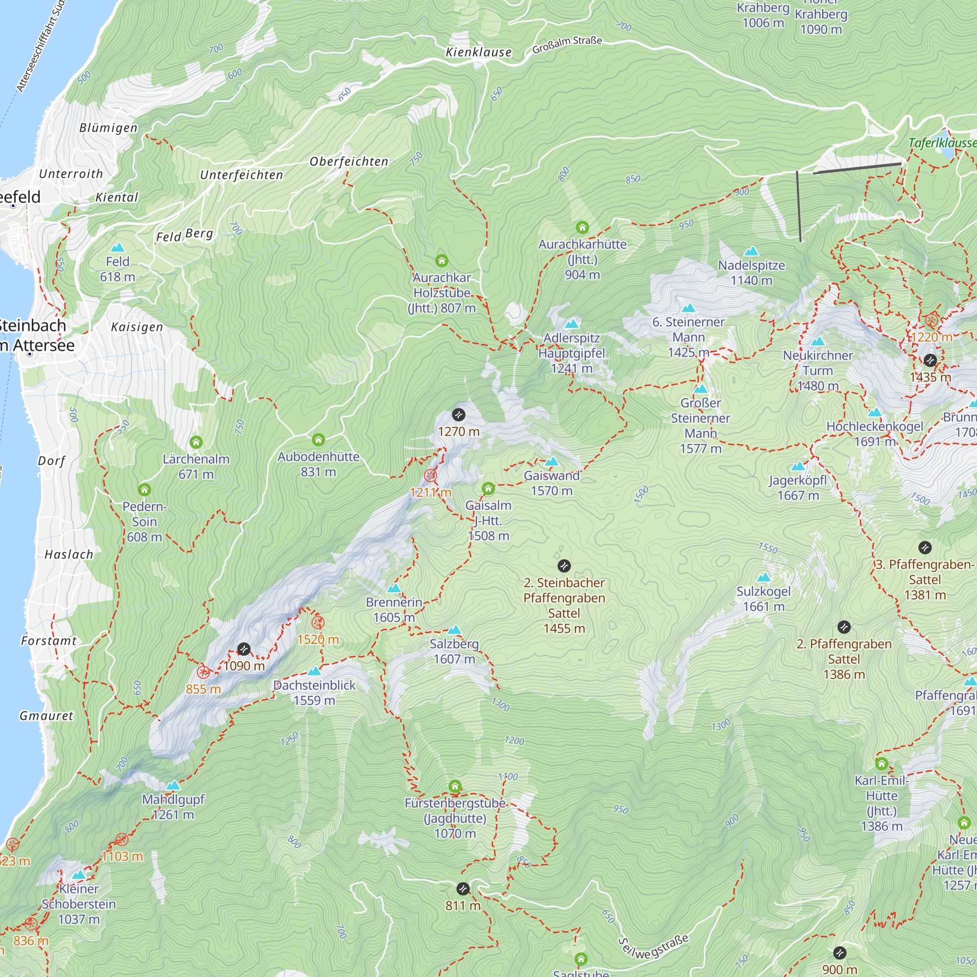 Gaisalm J-Htt. map