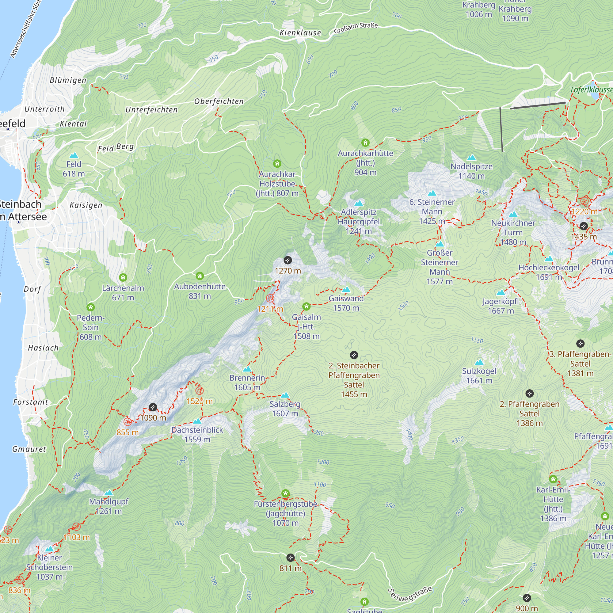 Gaisalm J-Htt. map