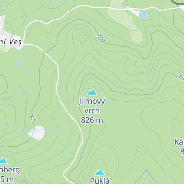 Map of Jilmový vrch