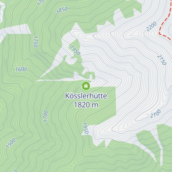 Map of Kösslerhütte