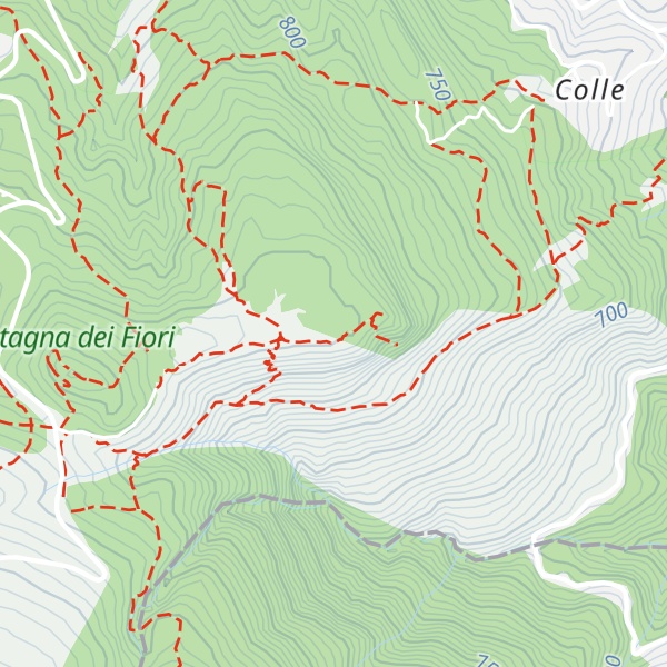 Map of Monte Vena Rossa