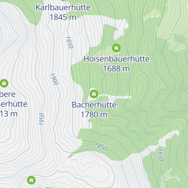 Map of Bacherhütte