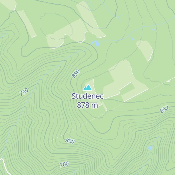 Map of Studenec