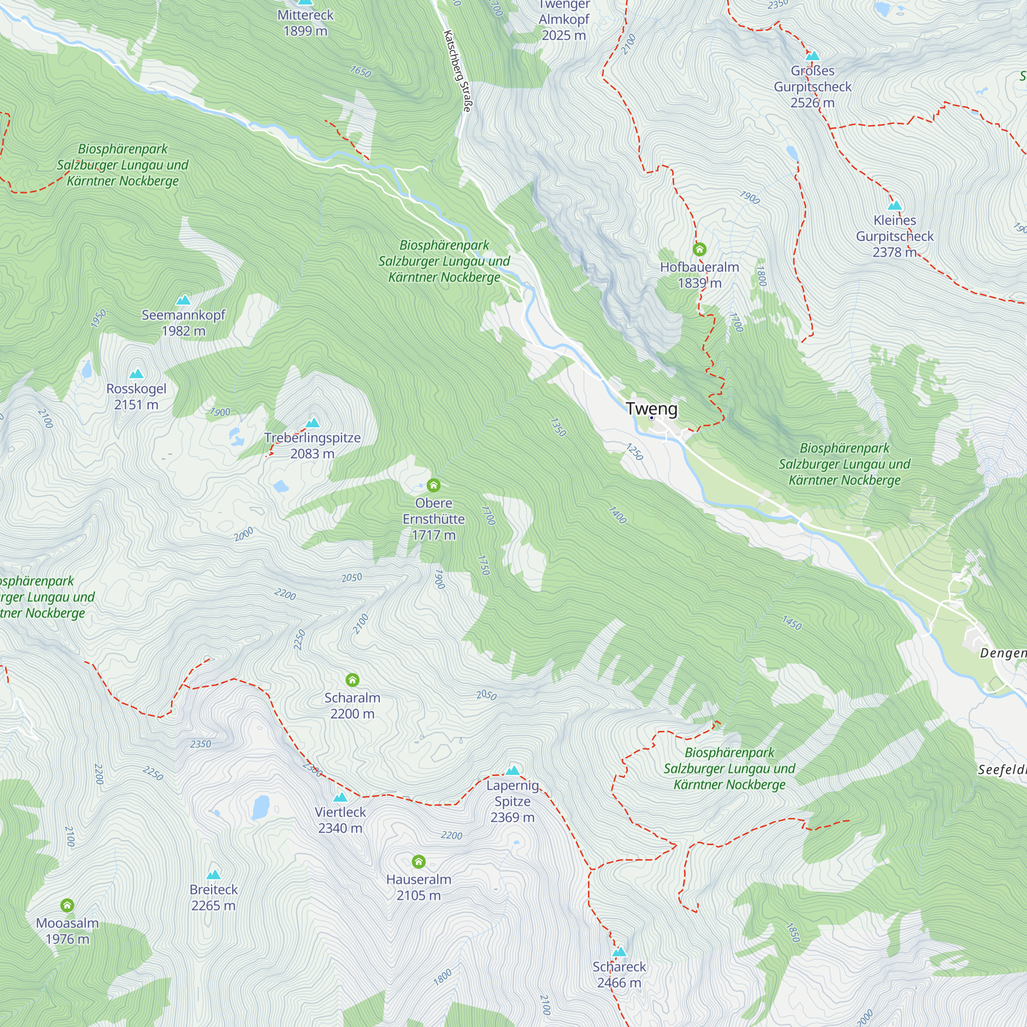 Wieseneggeralm map