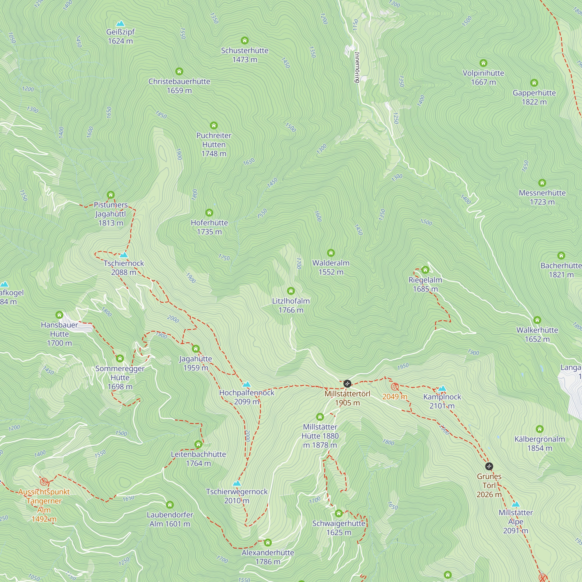 Litzlhofalm map
