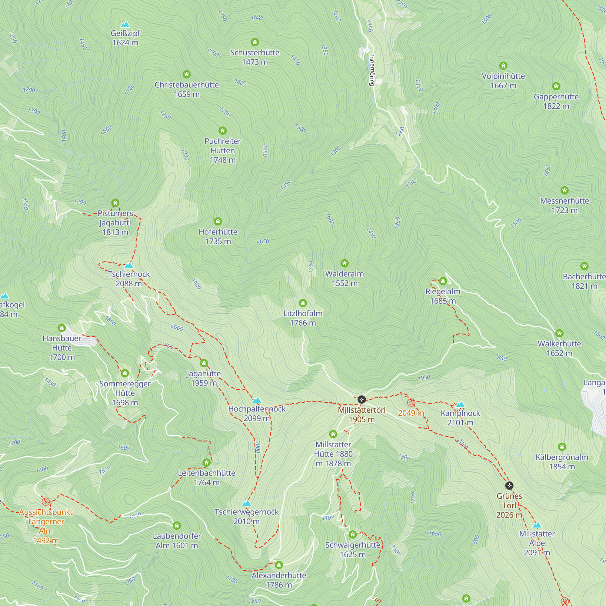 Litzlhofalm map