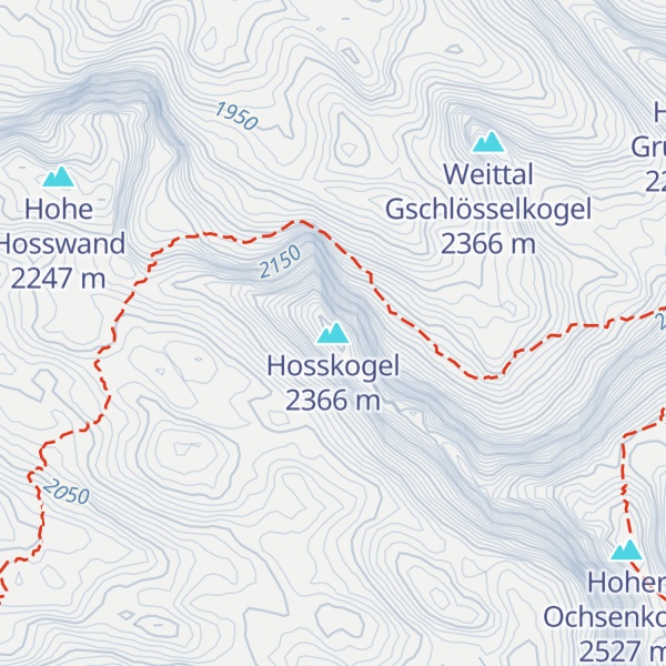 Map of Hosskogel