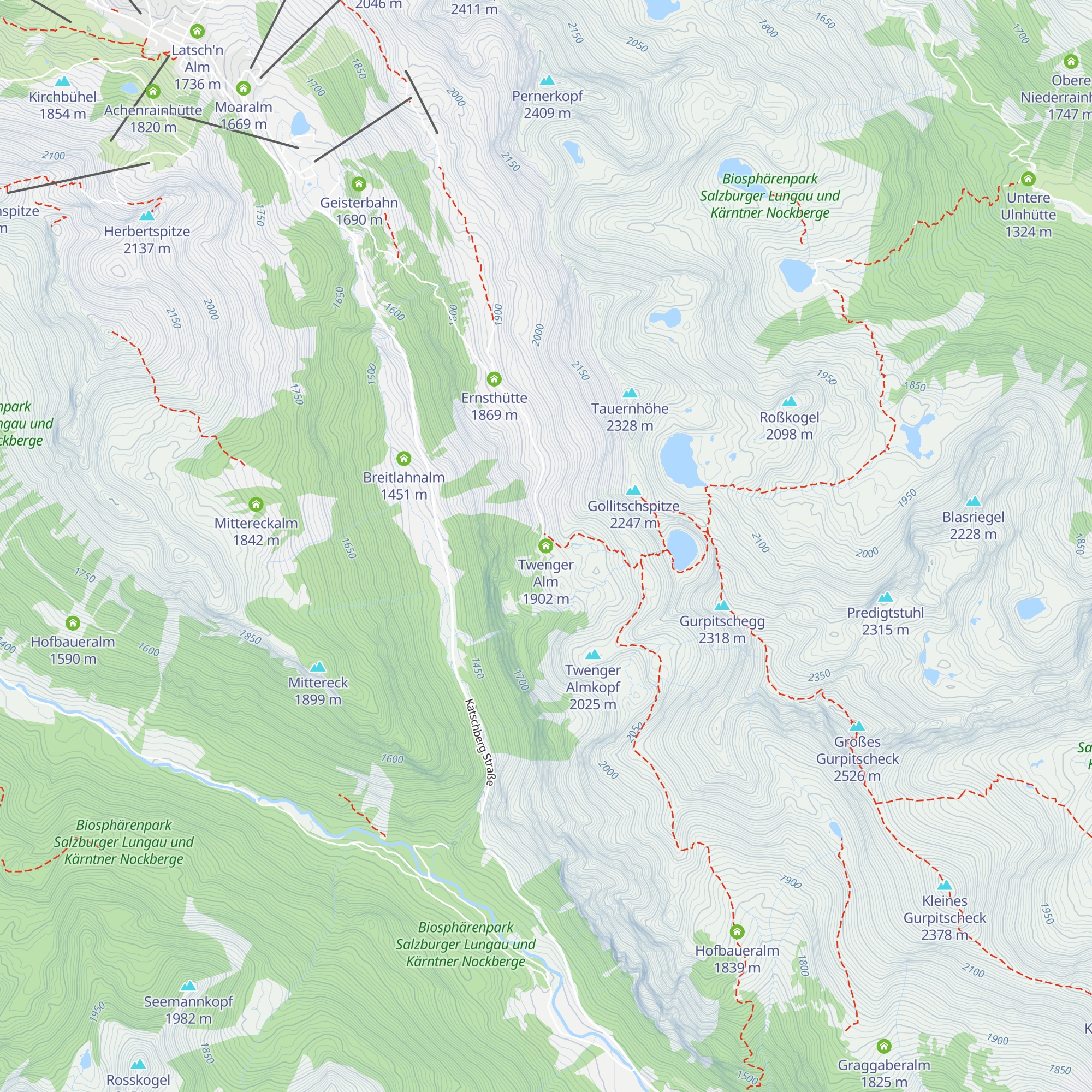Twenger Alm map