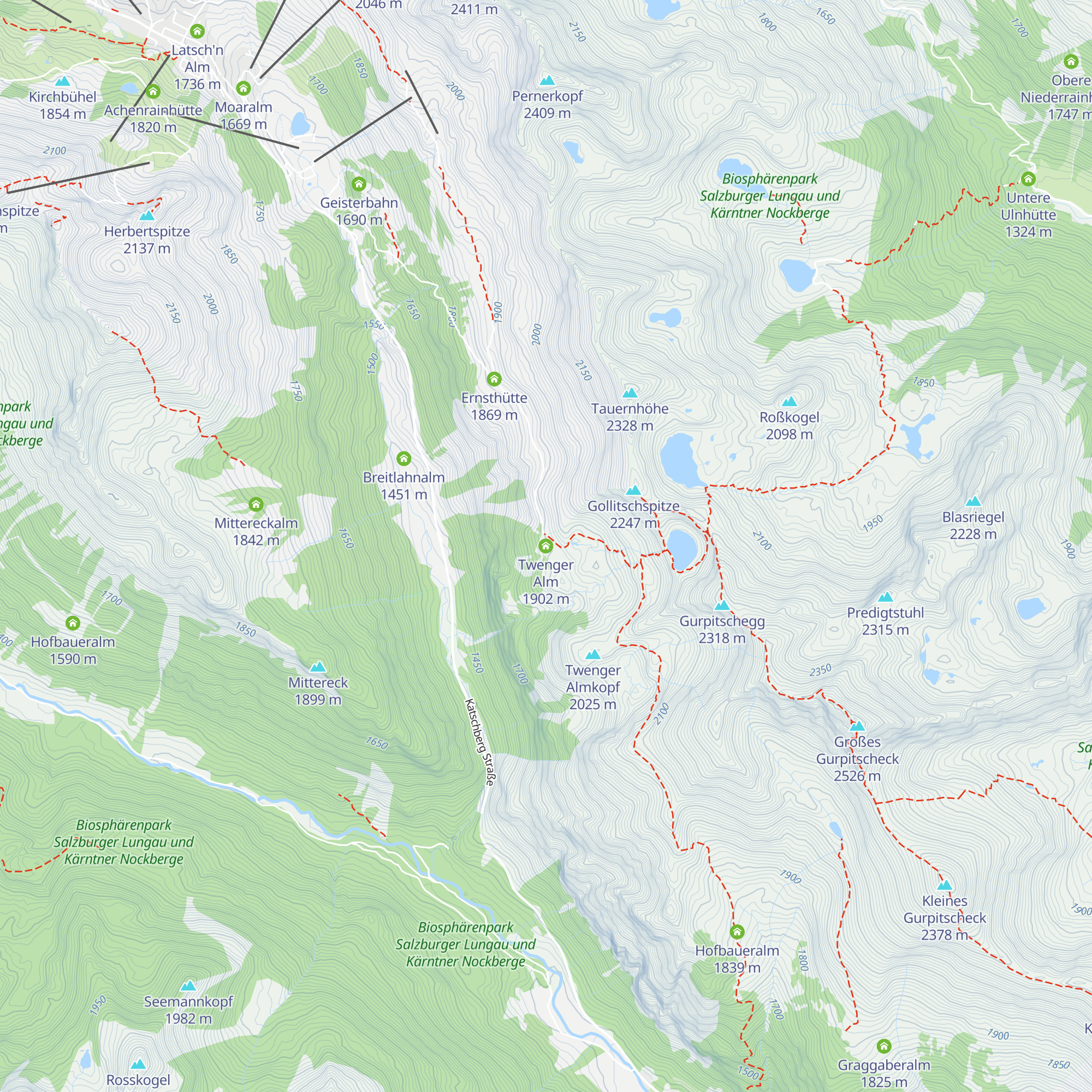 Twenger Alm map
