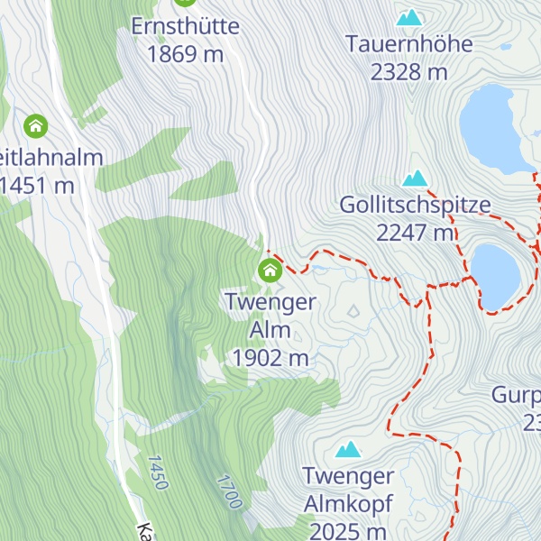 Map of Twenger Alm