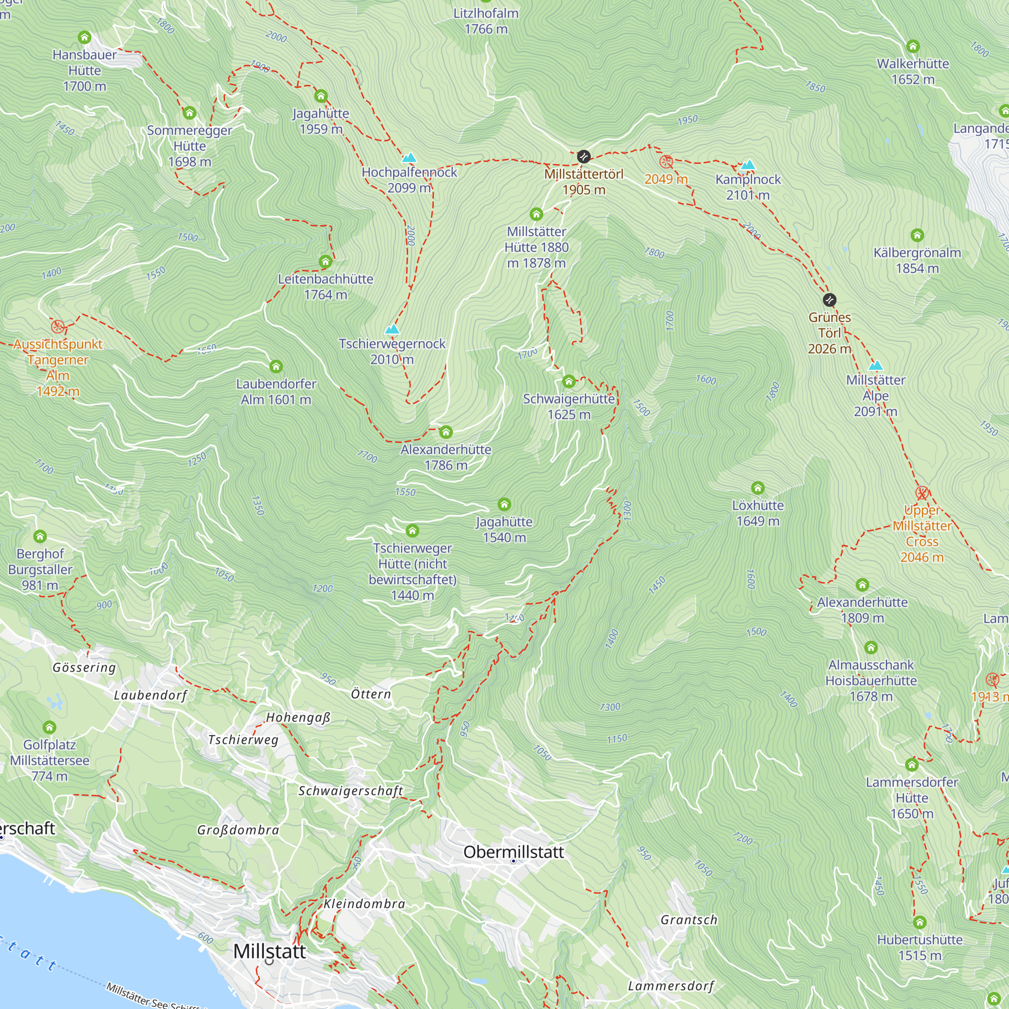Jagahütte map
