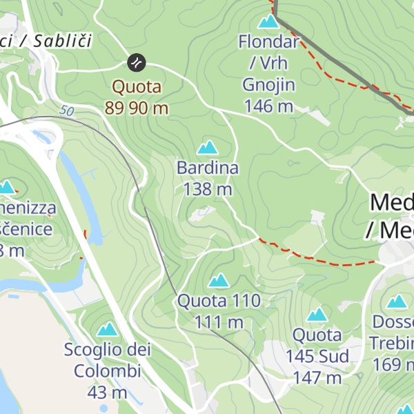 Map of Dosso Giulio