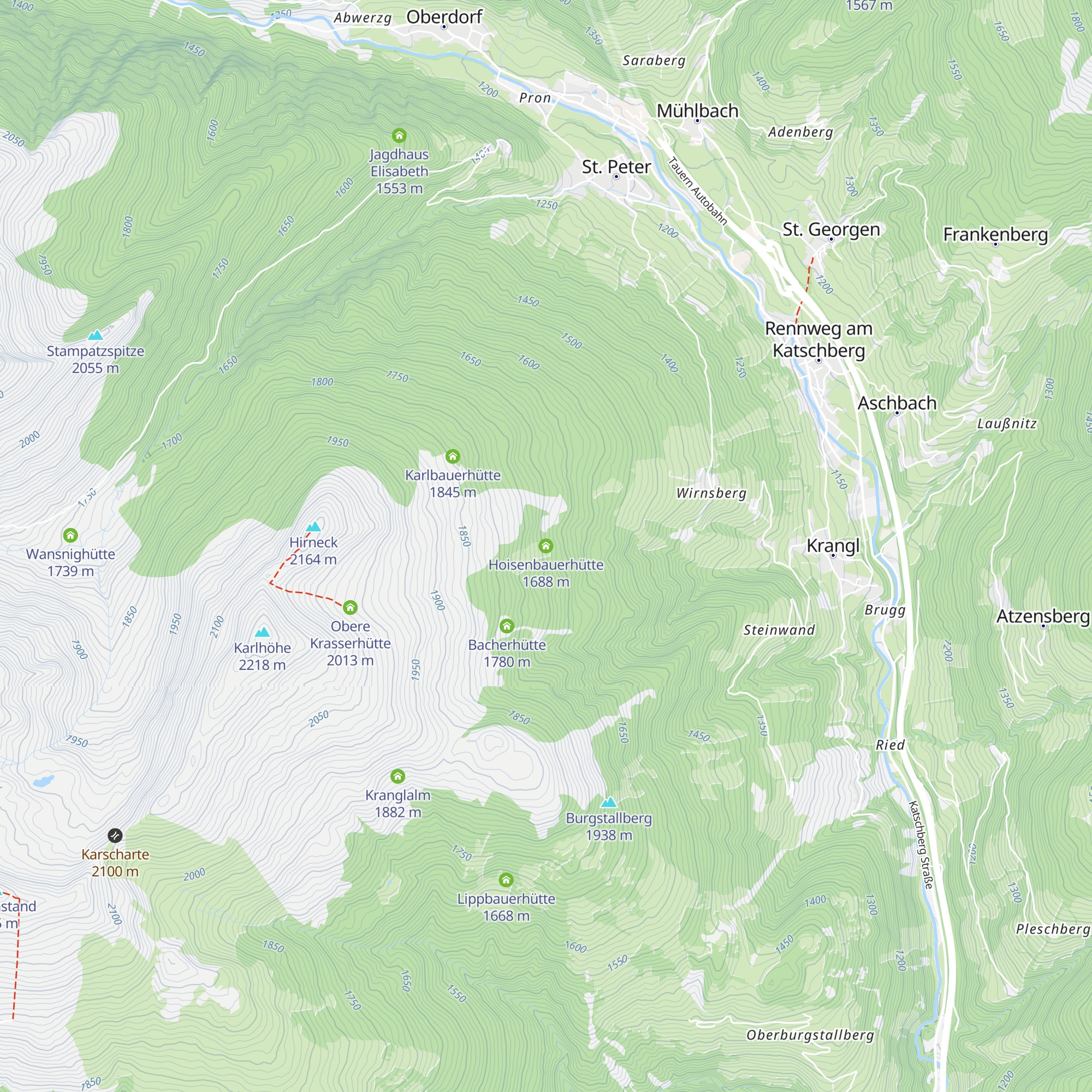 Hoisenbauerhütte map