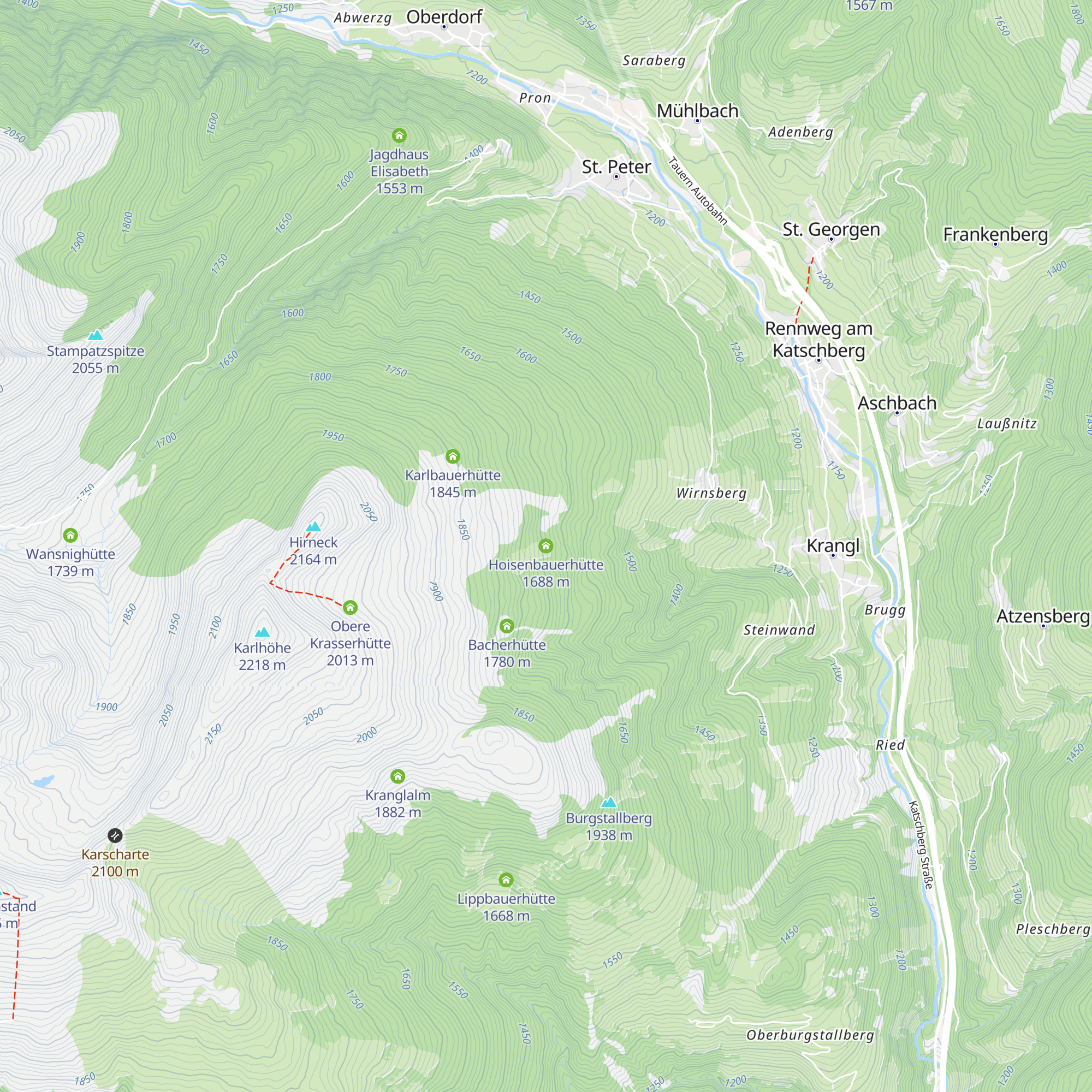 Hoisenbauerhütte map