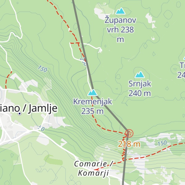Map of Kremenjak