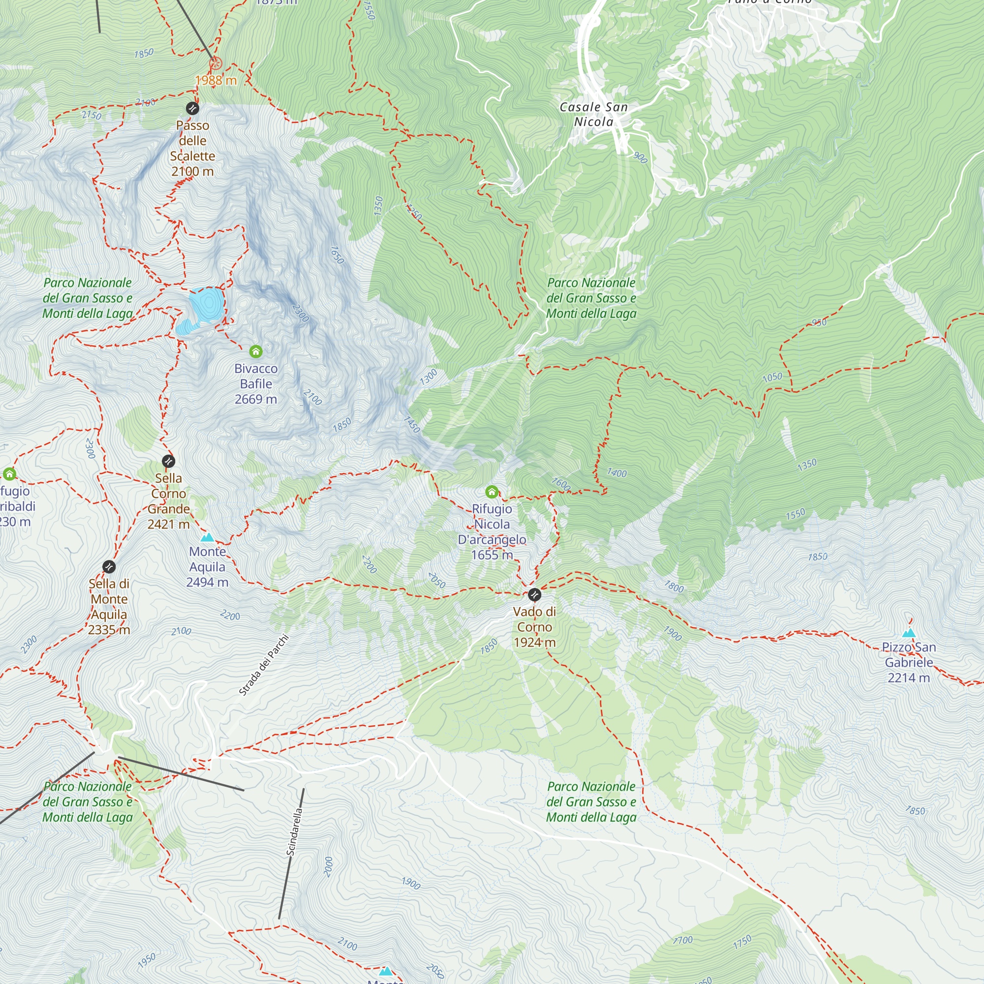 Rifugio Nicola D'arcangelo map
