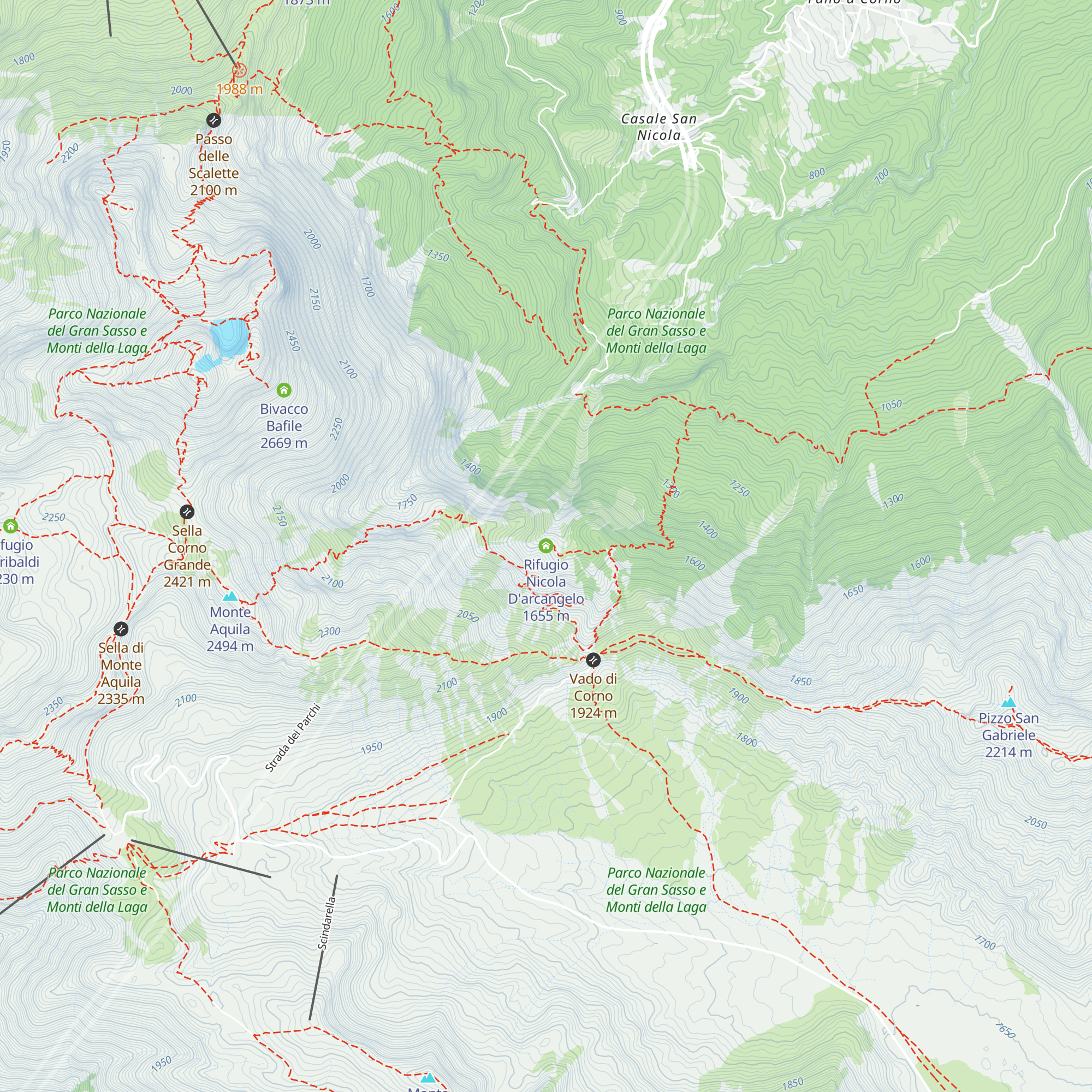 Rifugio Nicola D'arcangelo map
