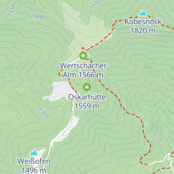 Map of Oskarhütte