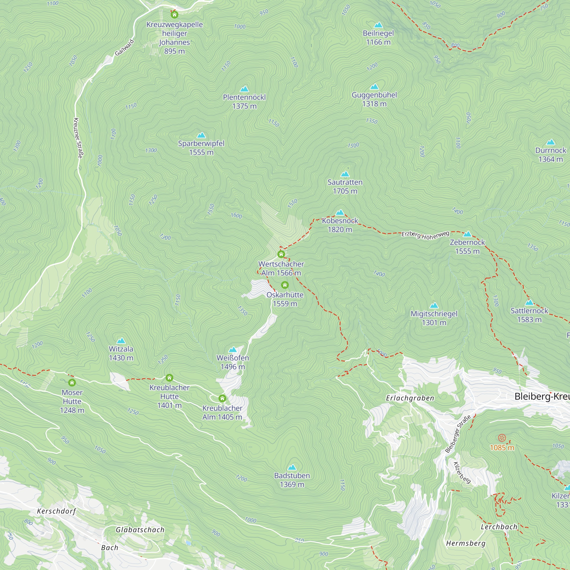 Oskarhütte map