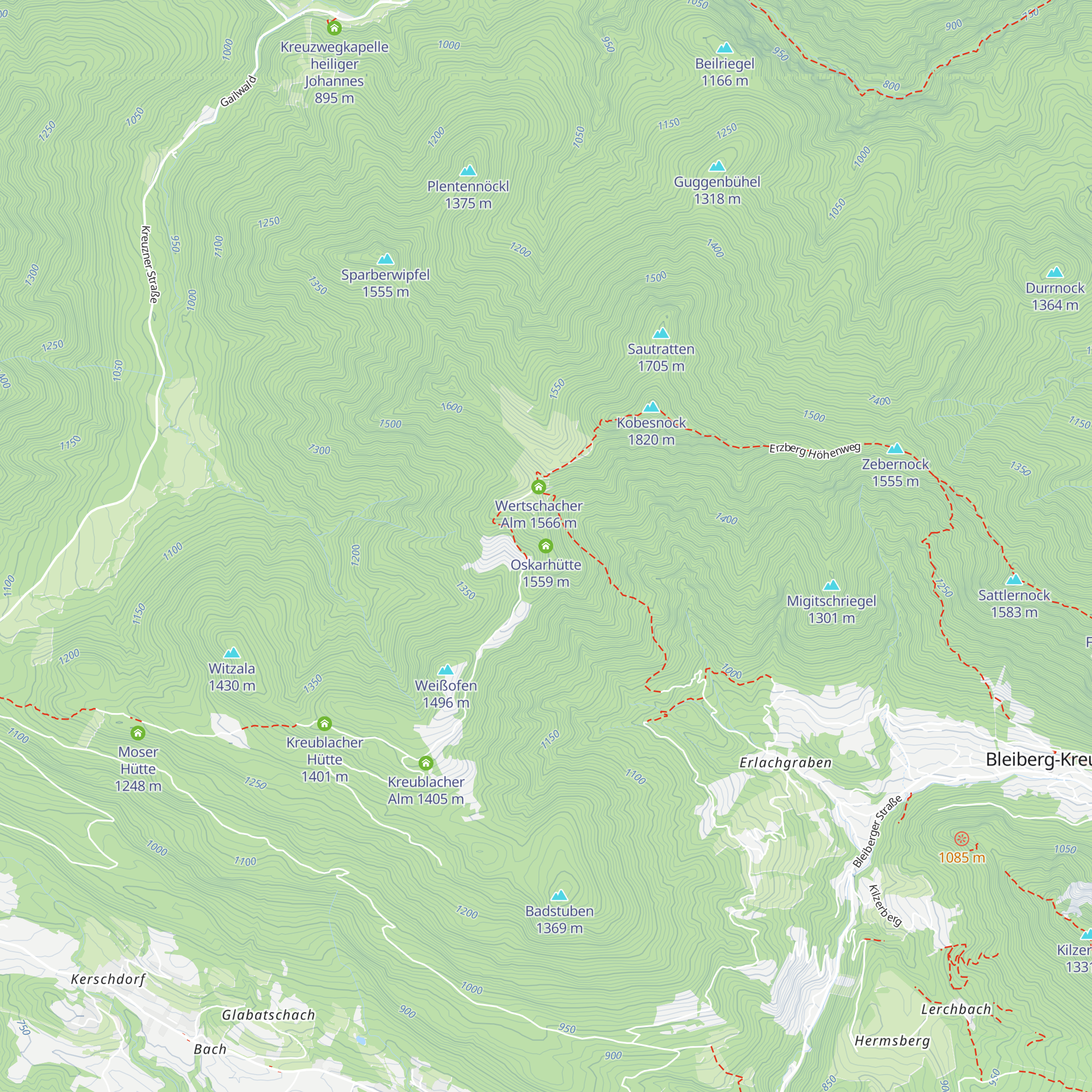 Oskarhütte map