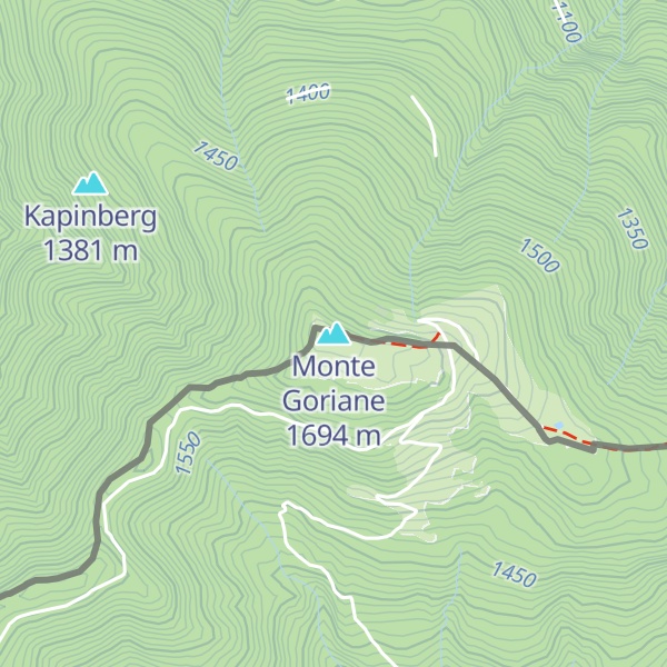 Map of Monte Goriane