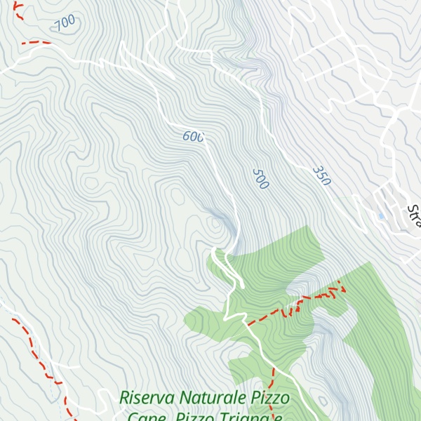 Map of Pizzo Lupo