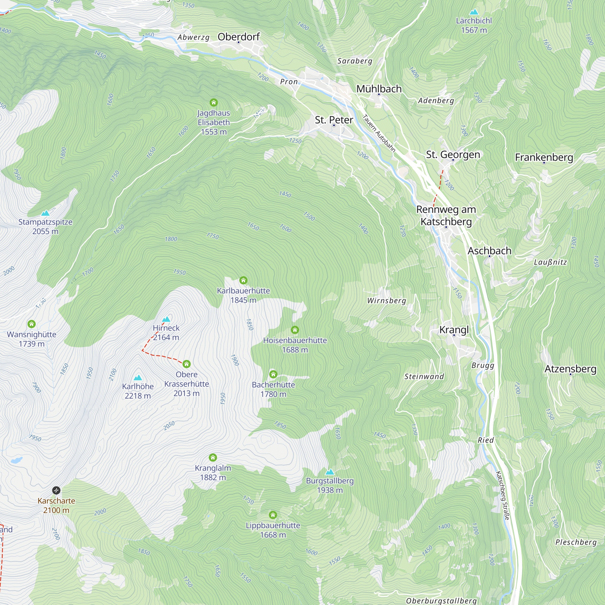 Mörtenhütte map