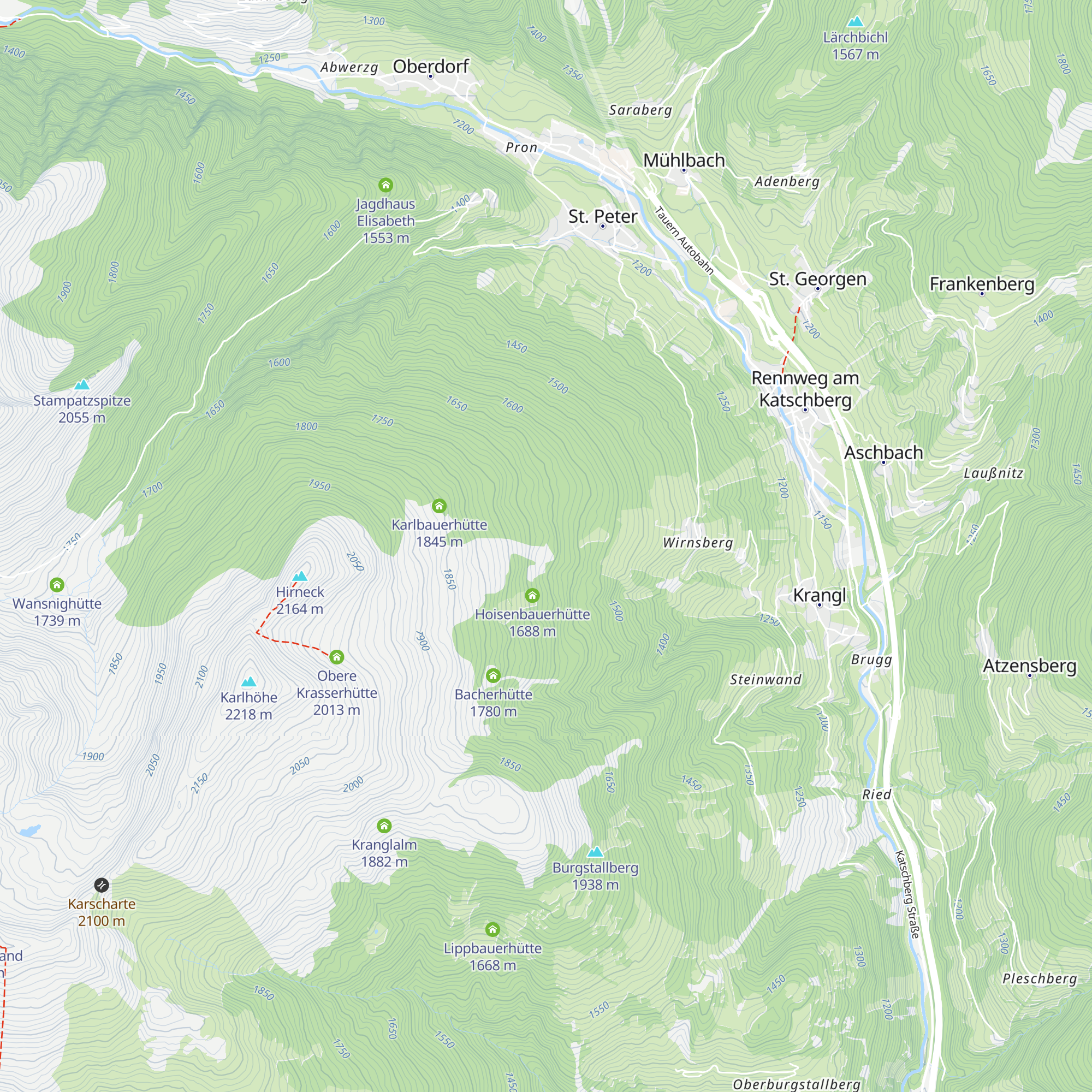 Mörtenhütte map