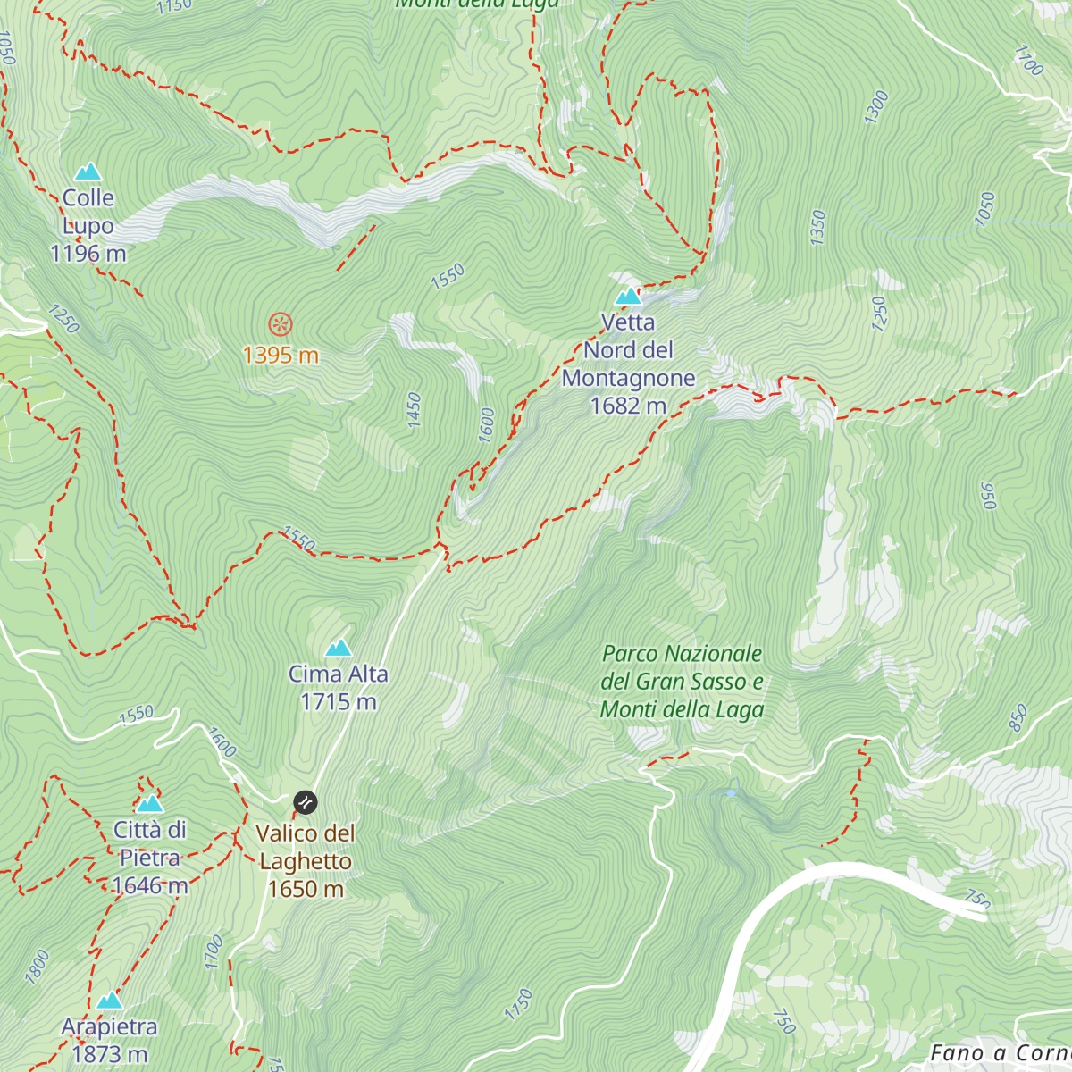 Rifugio del Fontanino (Rifugio Orazio Dèlfico) map