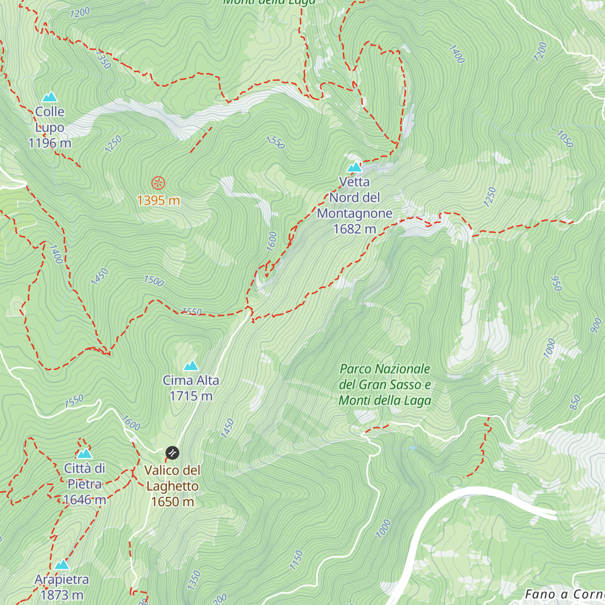 Rifugio del Fontanino (Rifugio Orazio Dèlfico) map