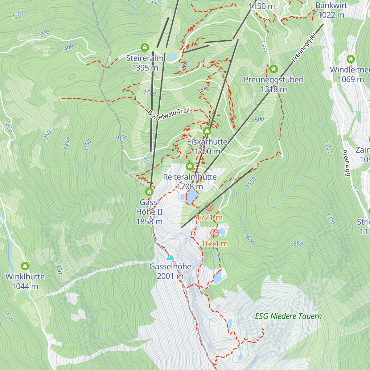 Gasselhöhe Hütte map
