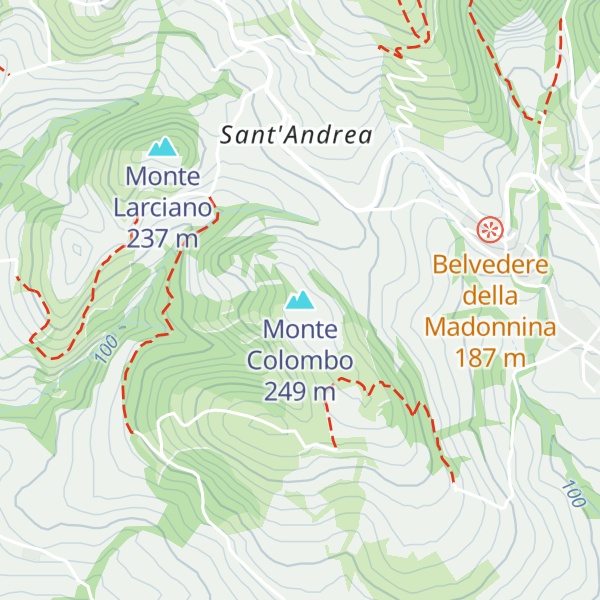 Map of Monte Colombo