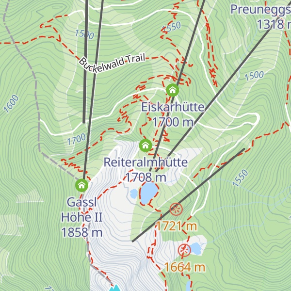 Map of Reiteralmhütte