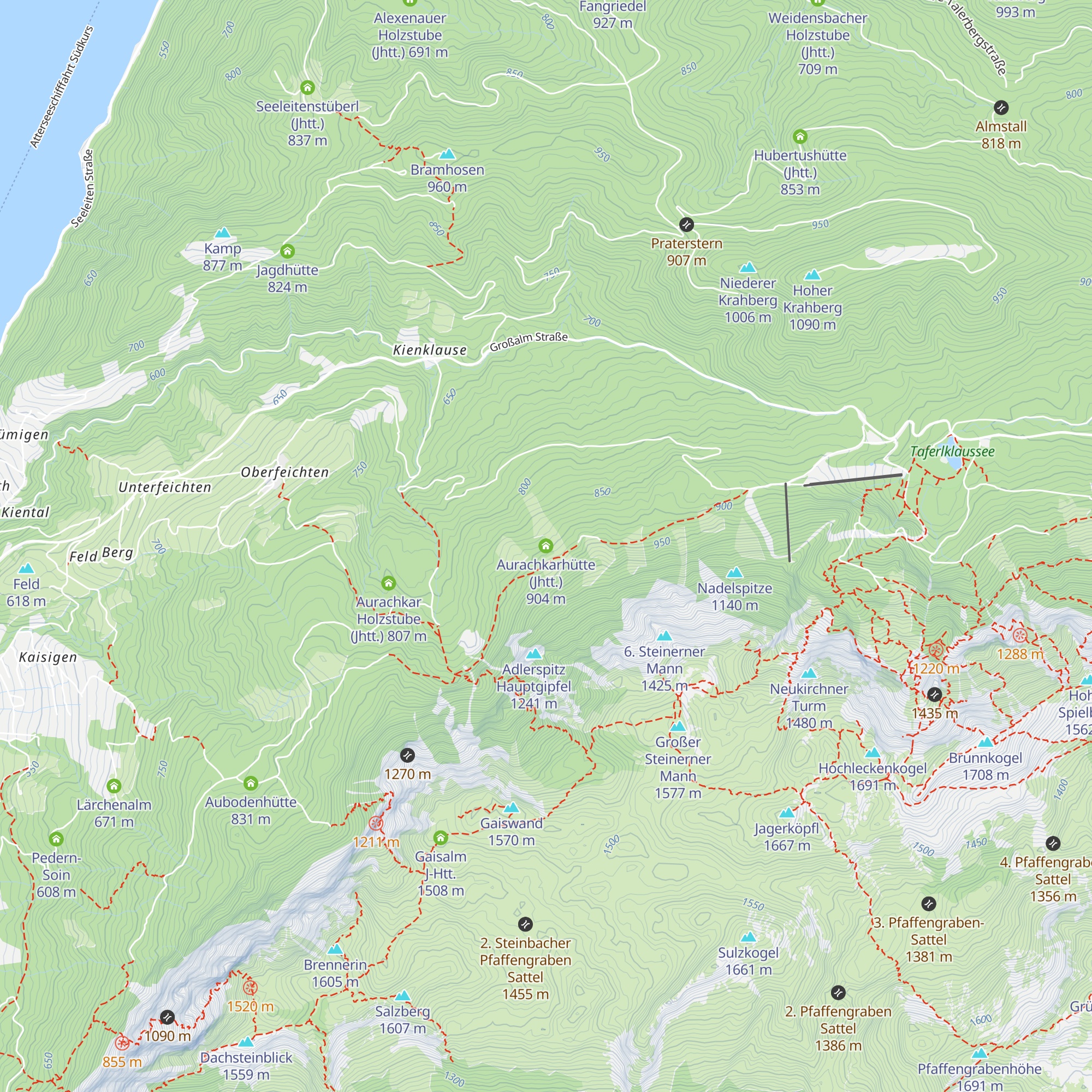 Aurachkarhütte (Jhtt.) map