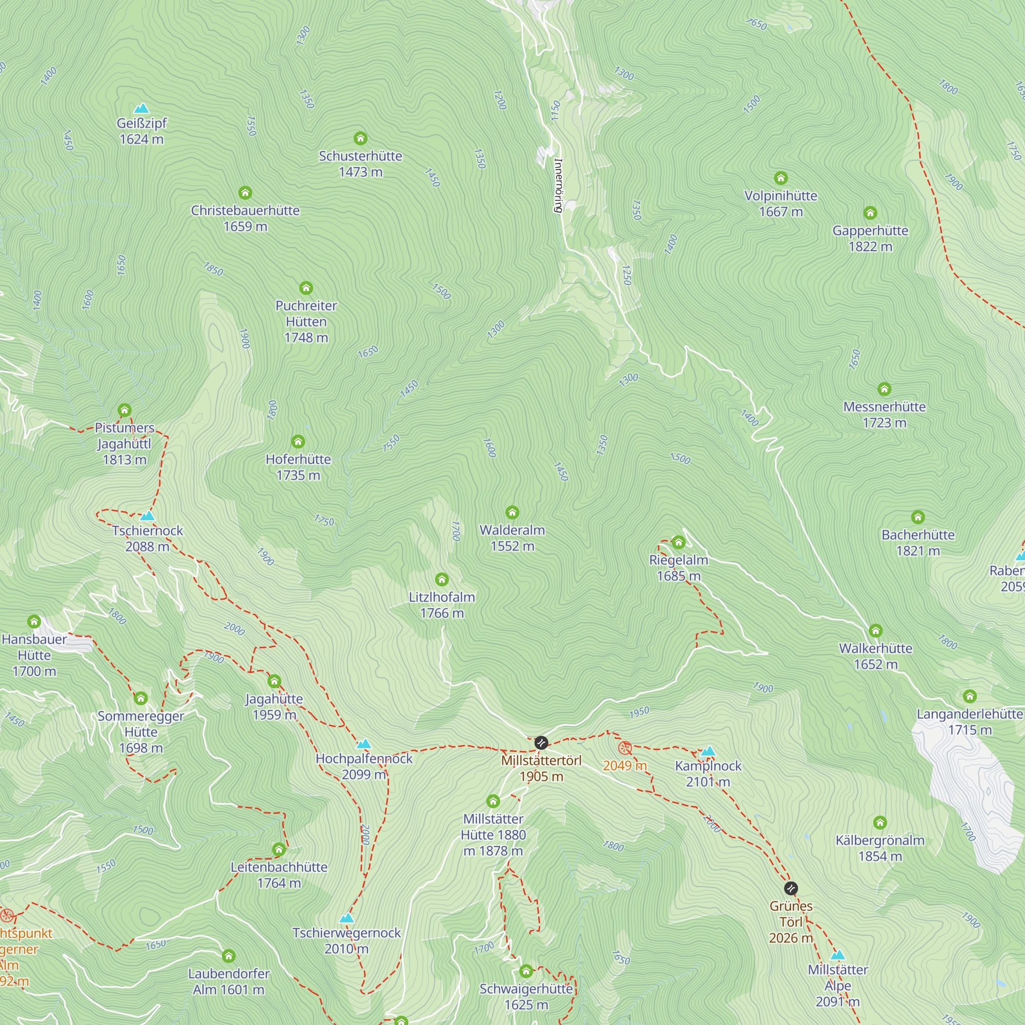 Walderalm map