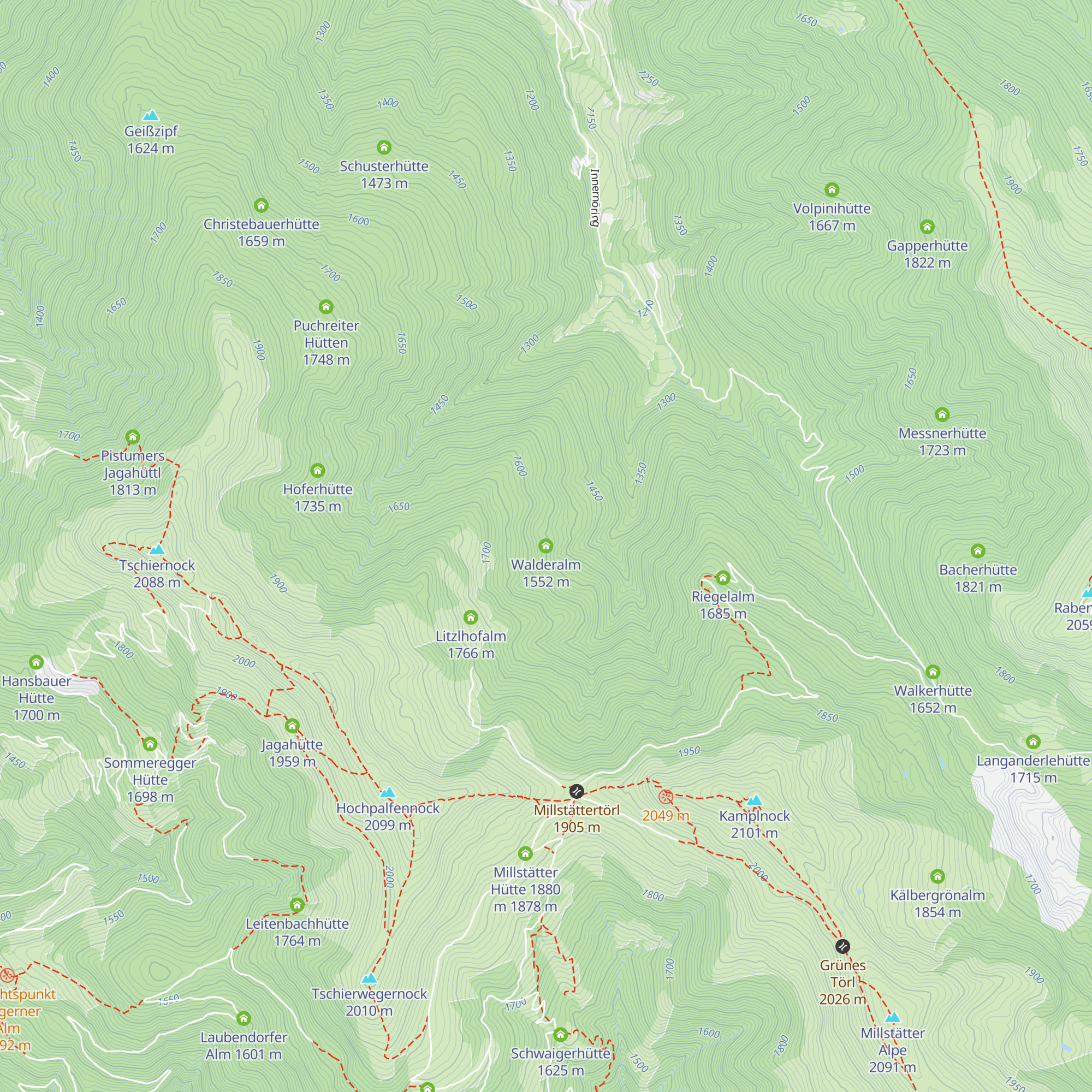 Walderalm map