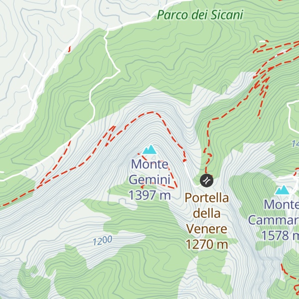 Map of Monte Gemini