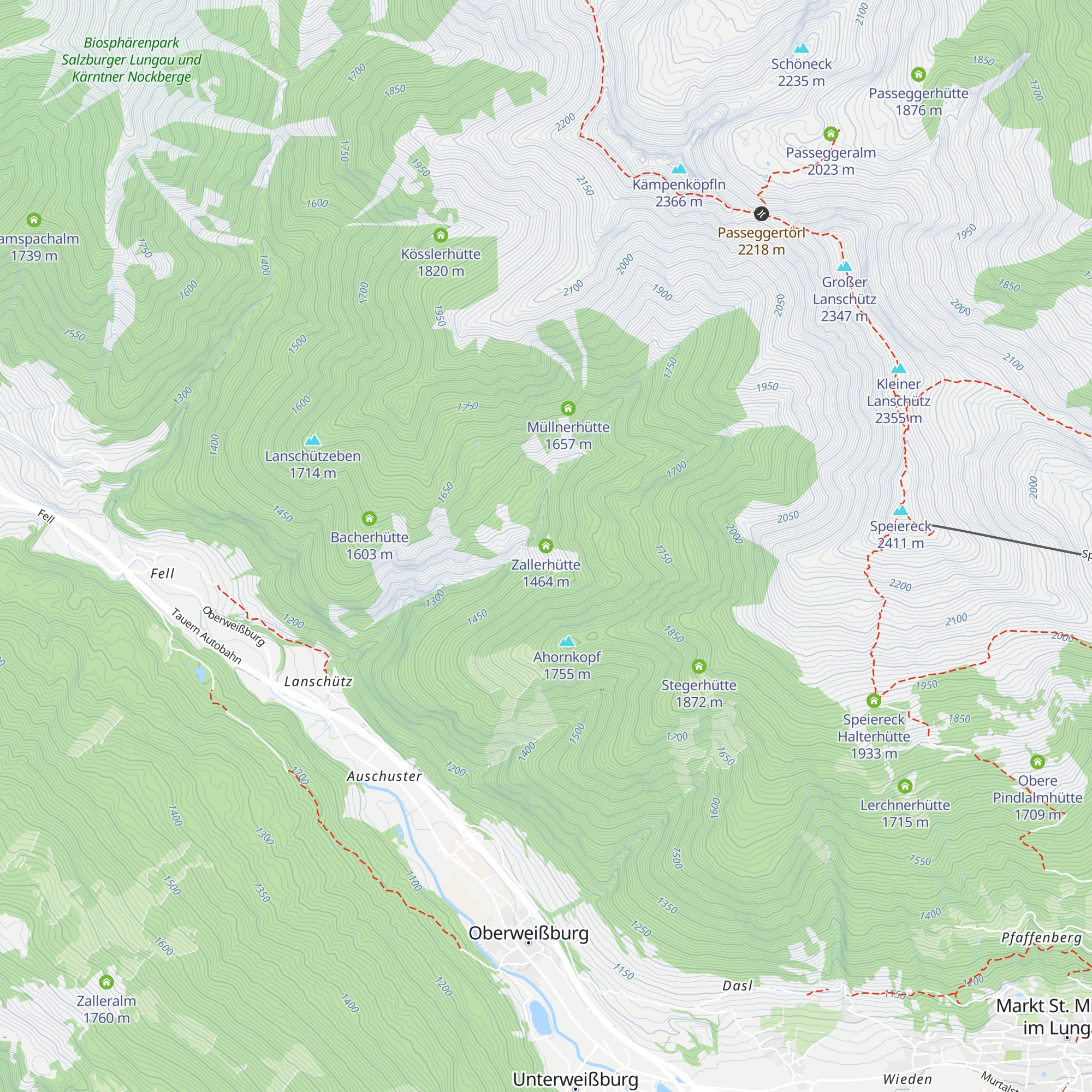 Zallerhütte map