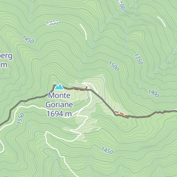 Map of Göriacher Alm / Malga Goriane