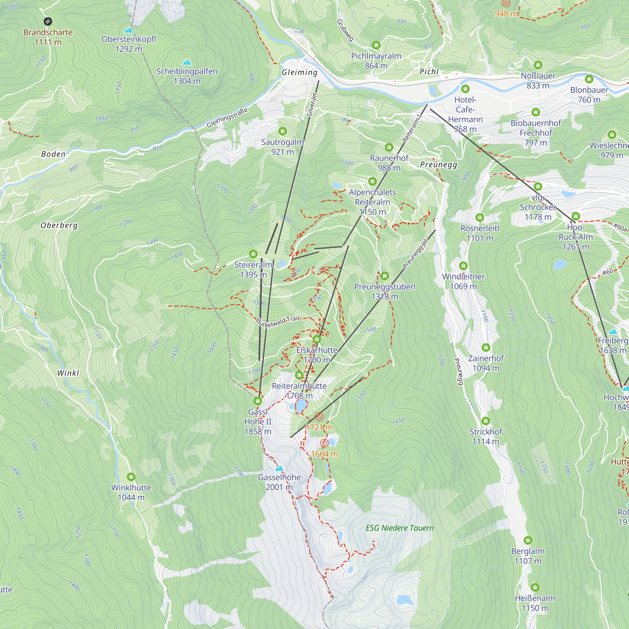 Hochalm map