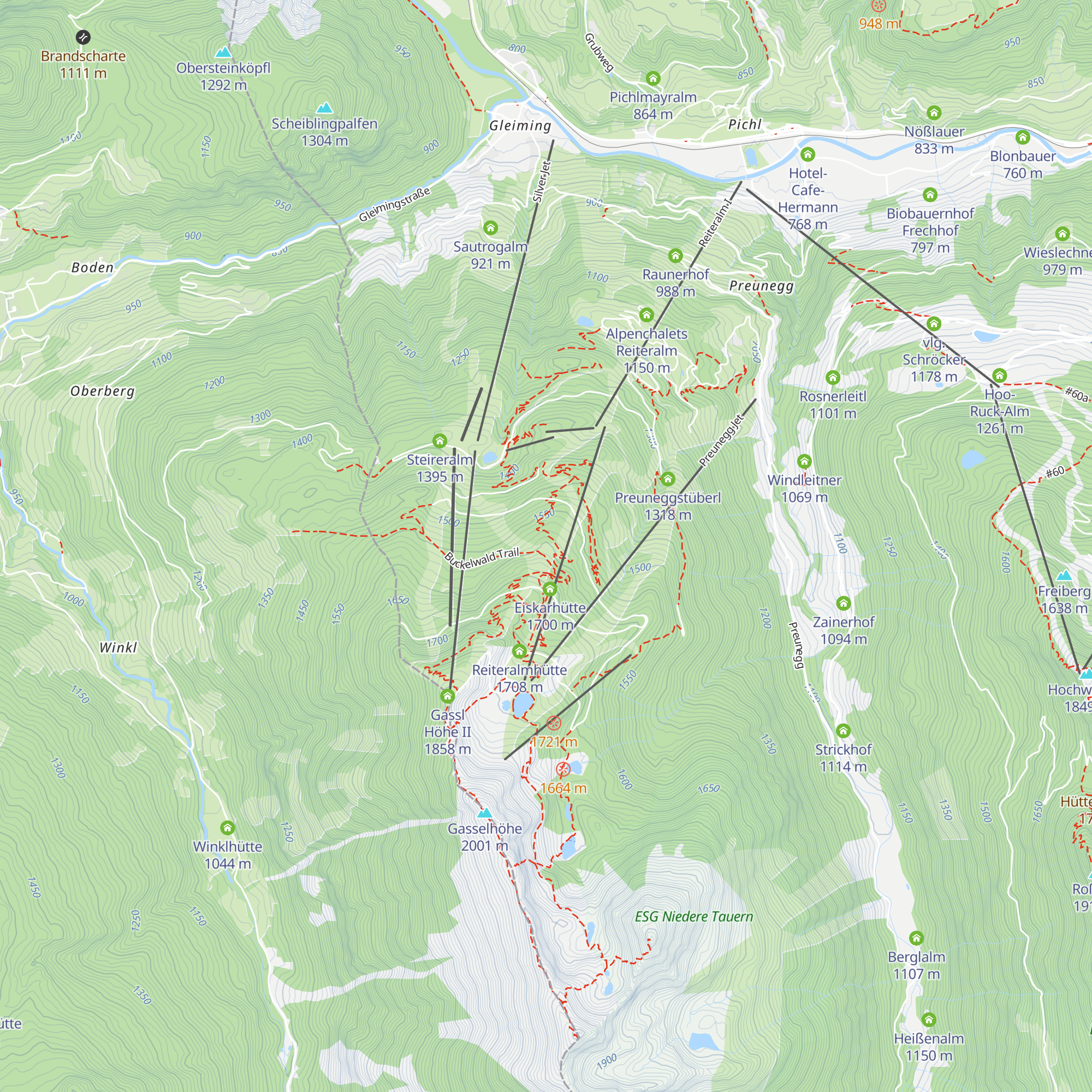 Hochalm map