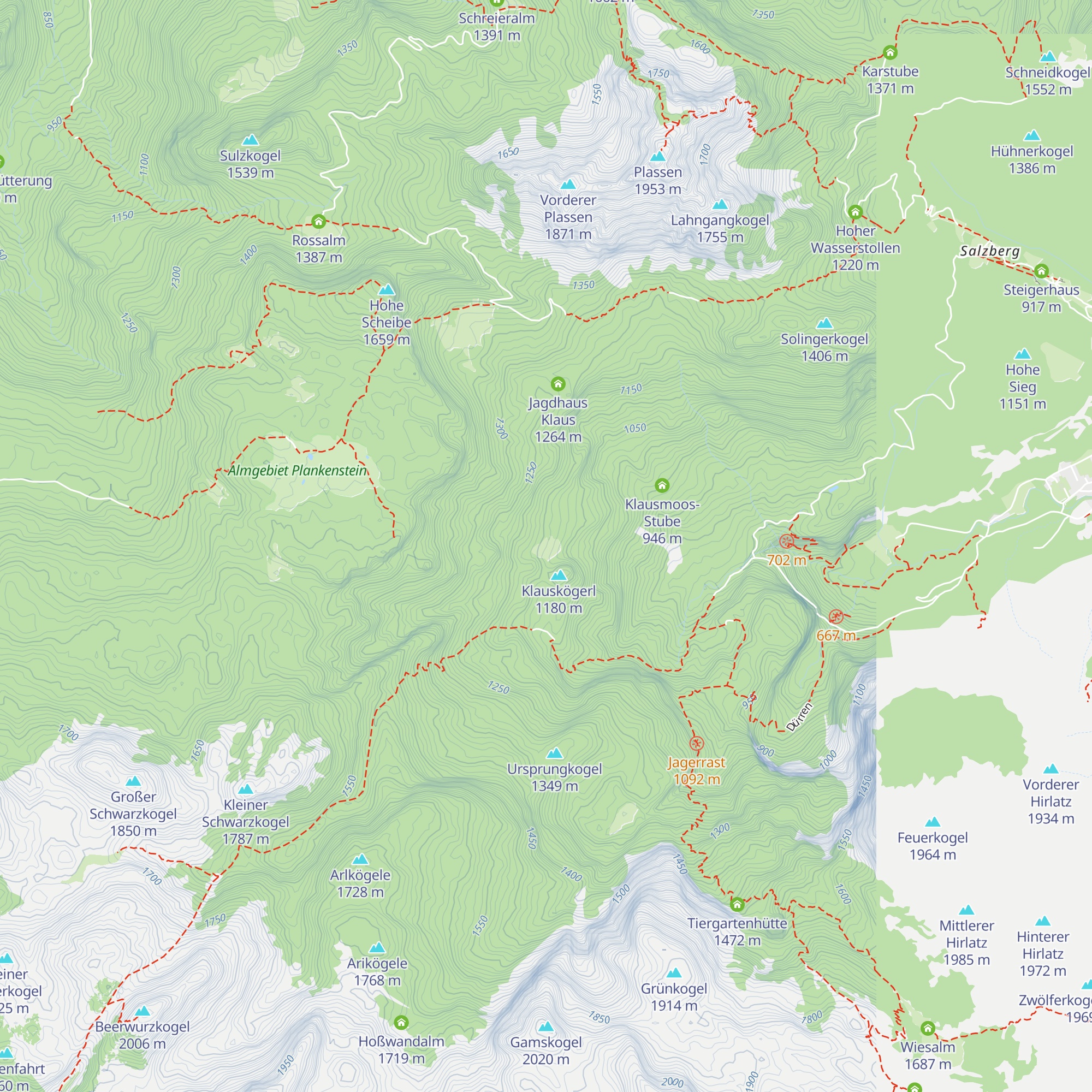 Blaikenalm map