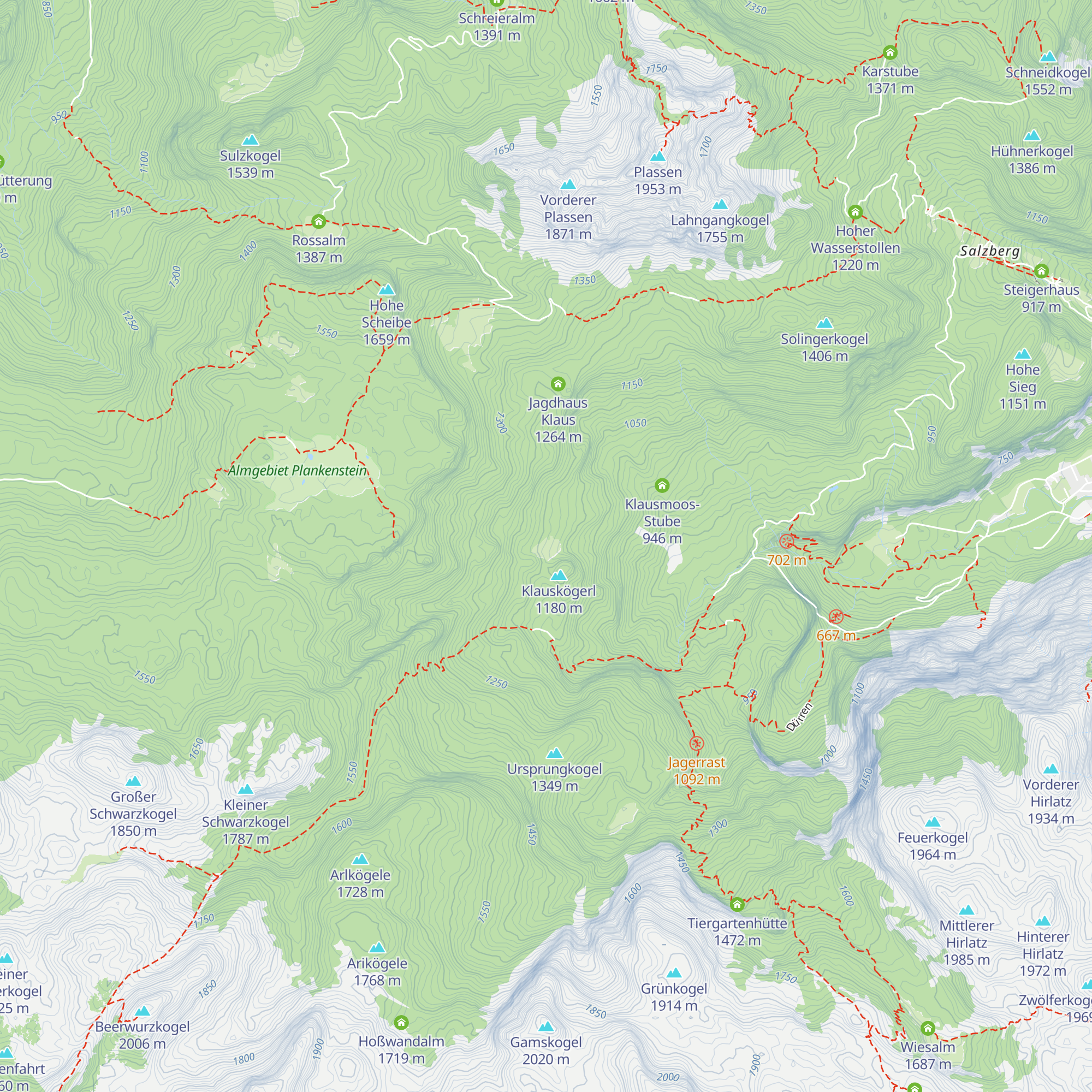 Blaikenalm map