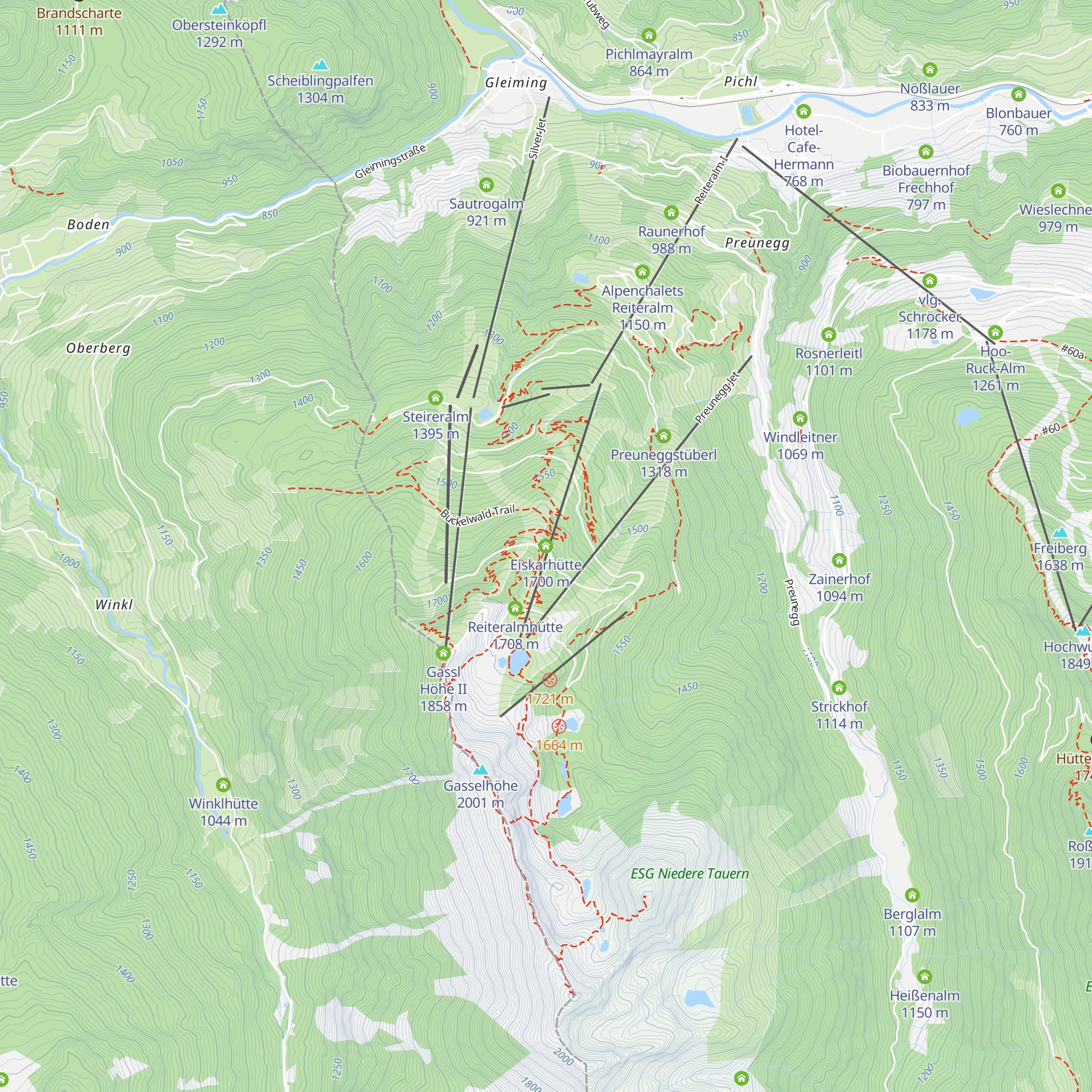Eiskarhütte map