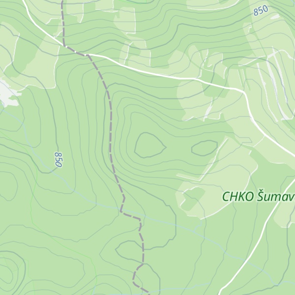 Map of Suchý vrch