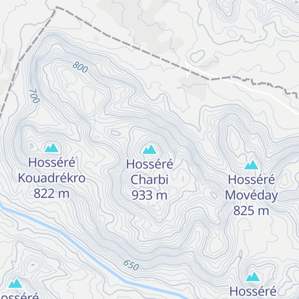Map of Hosséré Charbi