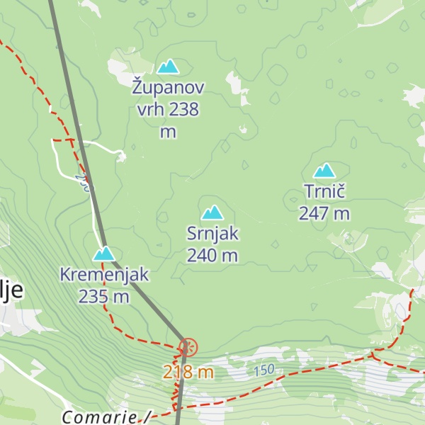 Map of Srnjak
