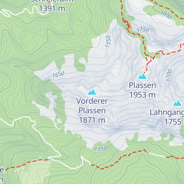 Map of Vorderer Plassen