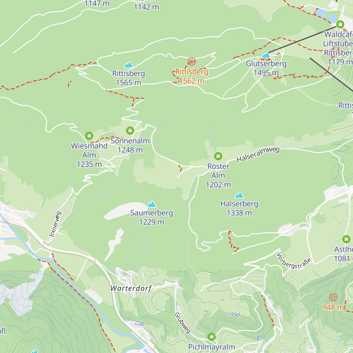 Halseralm map
